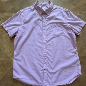 GAP Pink & White Button-Down Shirt – XL